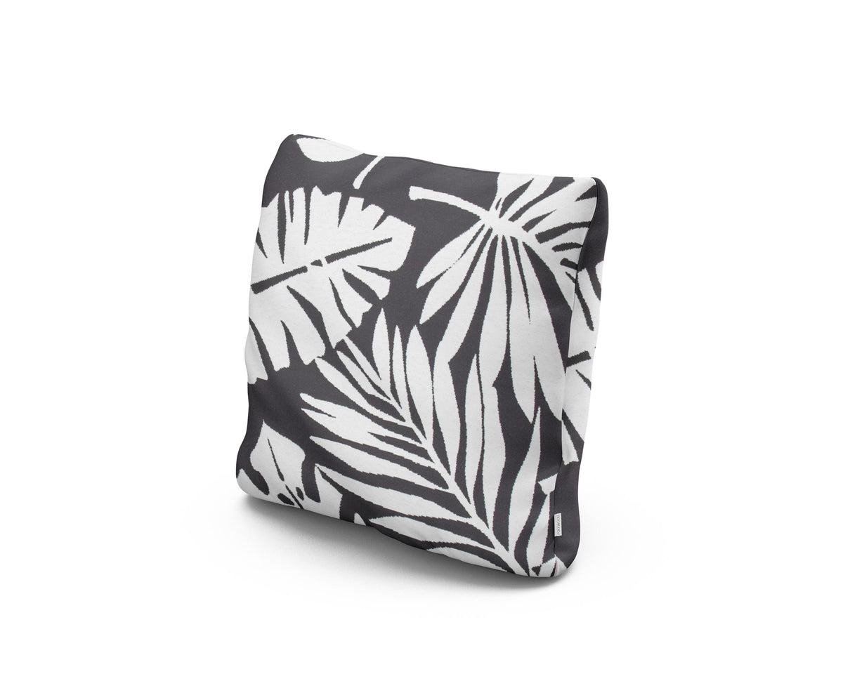 POLYWOOD 16" Outdoor Throw Pillow in Leaf Carbon