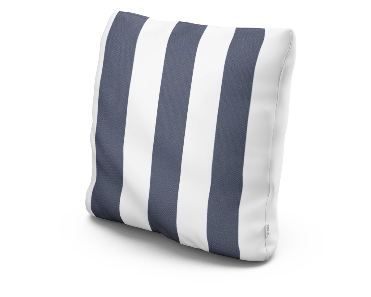 POLYWOOD 20" Outdoor Throw Pillow in Montdor Navy