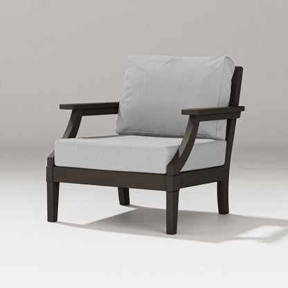 POLYWOOD Estate Lounge Chair in Vintage Coffee / Granite