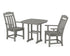 POLYWOOD Cottage 3-Piece Dining Set in Slate Grey