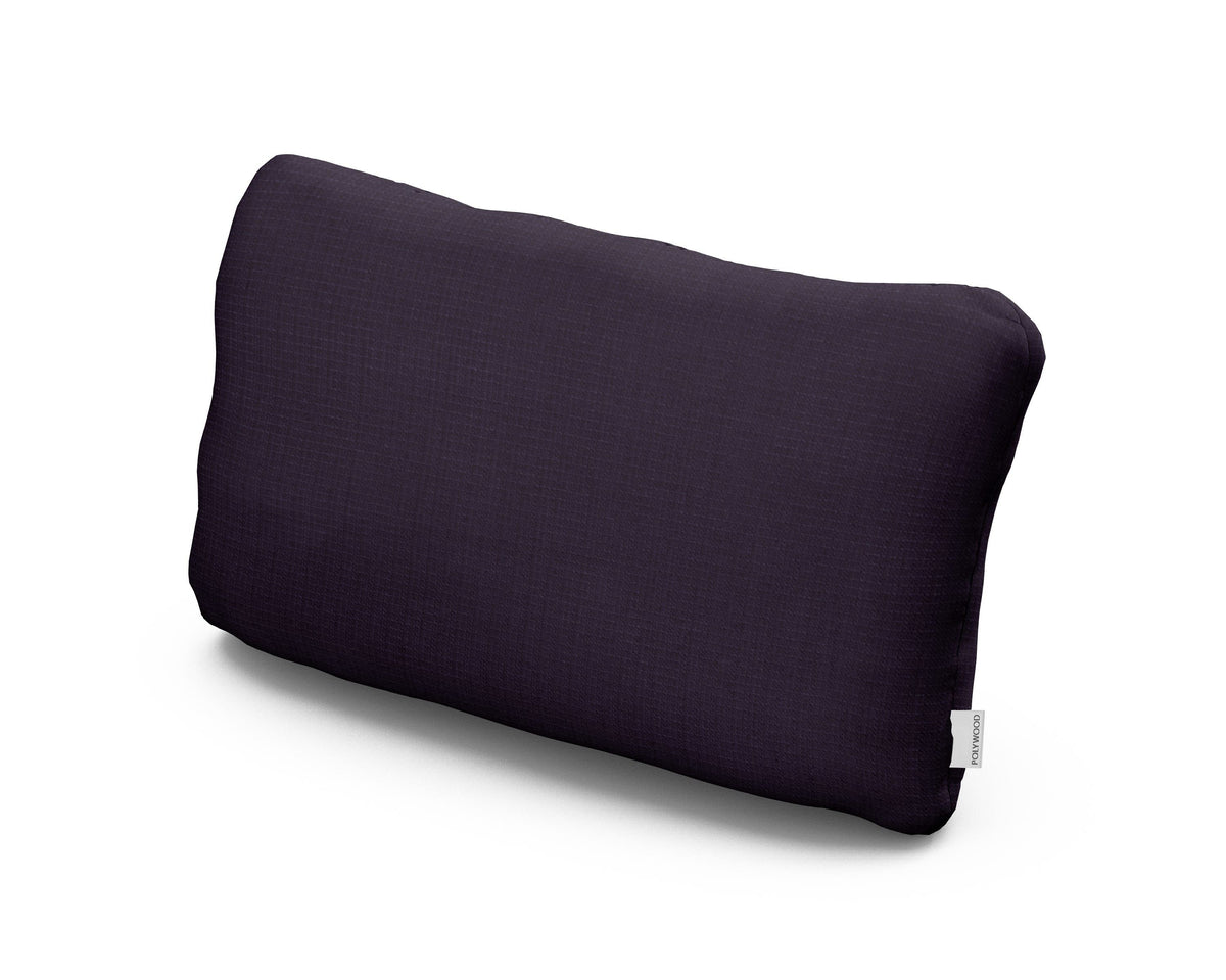 POLYWOOD Outdoor Lumbar Pillow in Navy Linen