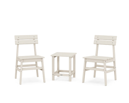 POLYWOOD Modern Studio Plaza Chair 3-Piece Seating Set in Sand