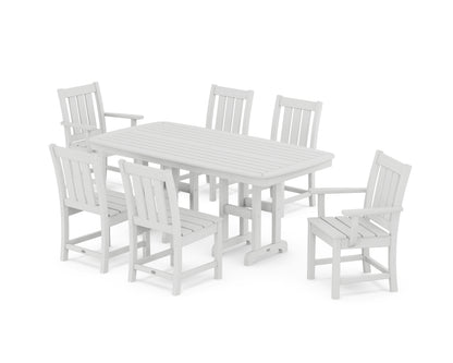 POLYWOOD Oxford 7-Piece Dining Set in White