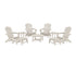 POLYWOOD Nautical Grand Adirondack 9-Piece Conversation Set in Sand