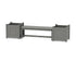 POLYWOOD 48" Country Living Straight Planter Bench Set - Large in Slate Grey