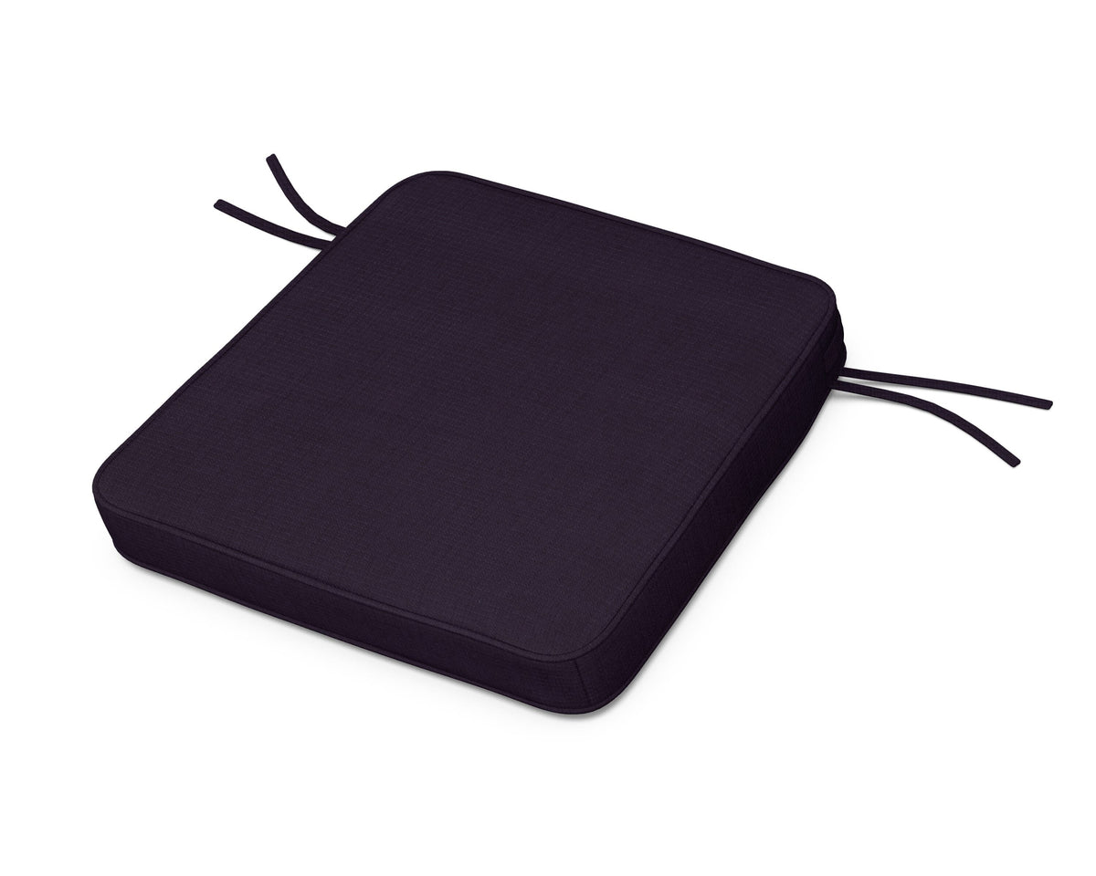 POLYWOOD Acadia Dining Arm Seat Cushion in Navy Linen