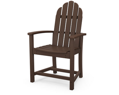 POLYWOOD Classic Adirondack Dining Chair in Mahogany
