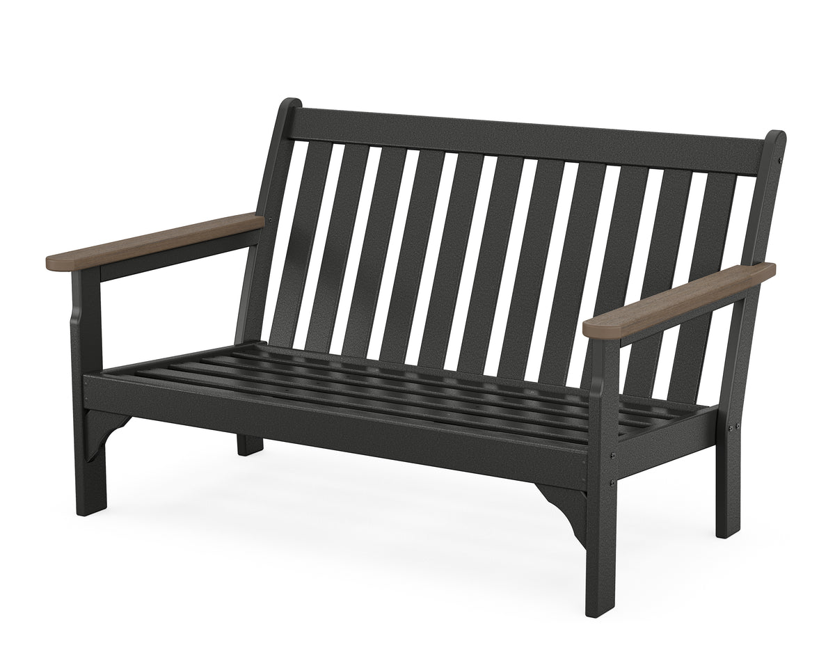 POLYWOOD Vineyard Loveseat Frame in Black / Kona