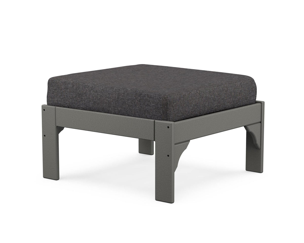 POLYWOOD Vineyard Deep Seating Ottoman angle view