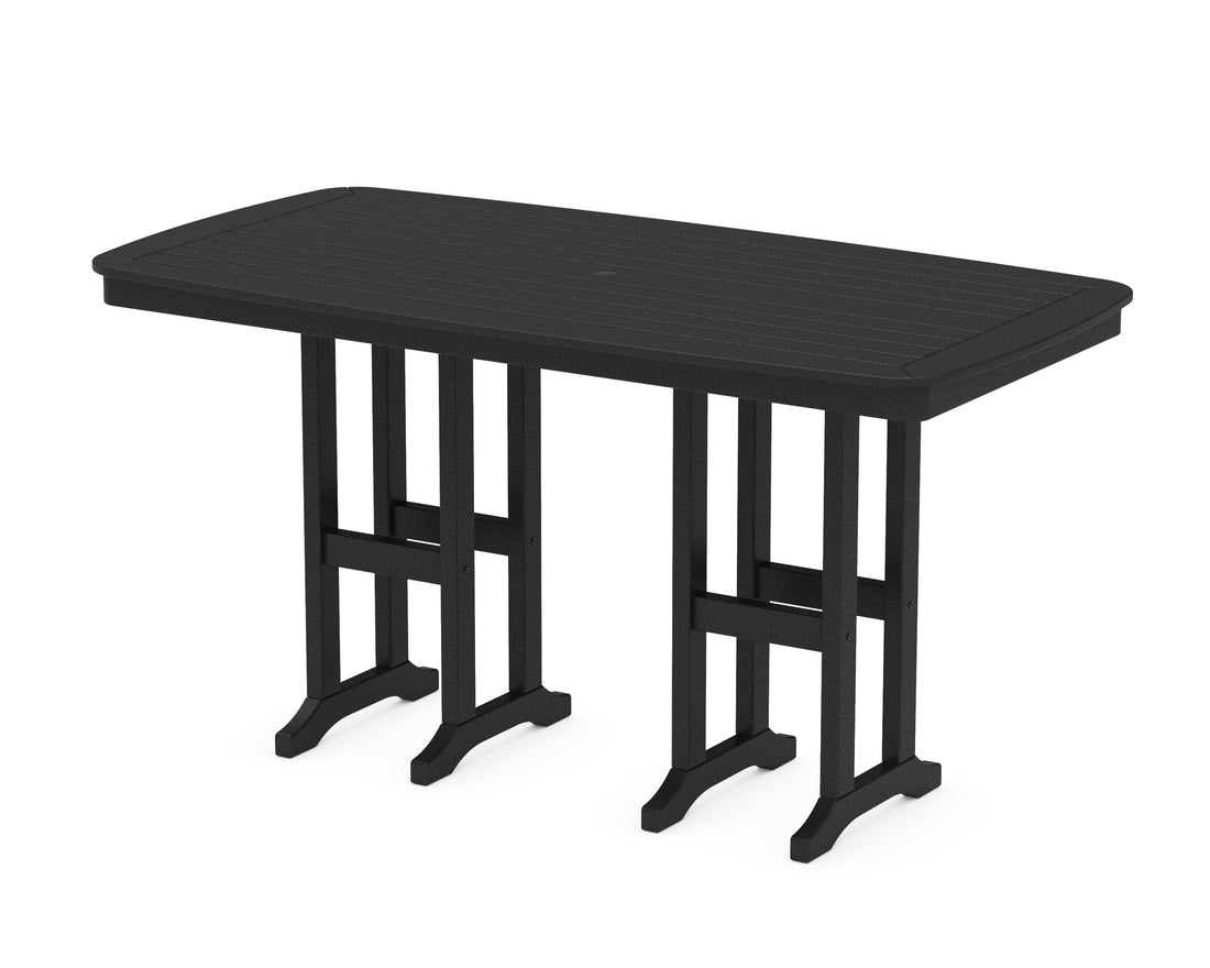 POLYWOOD Nautical 37" x 72" Counter Table in Black