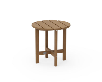 POLYWOOD Round 18" Side Table in Natural