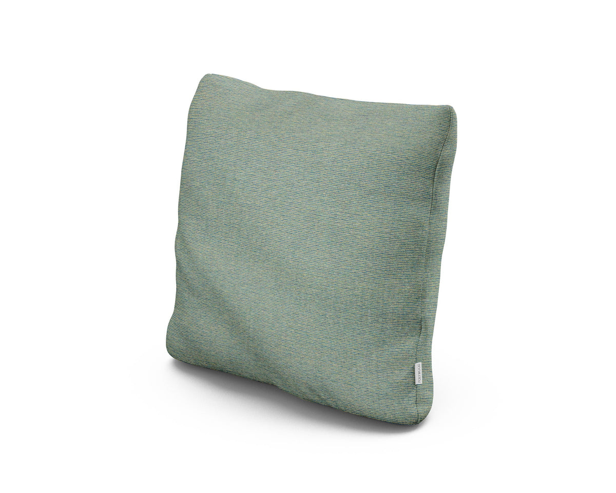 POLYWOOD 18" Outdoor Throw Pillow in Deckhand Lagoon
