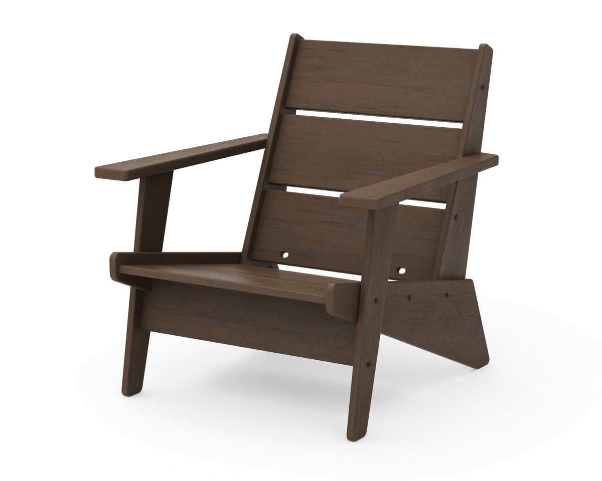 POLYWOOD Riviera Modern Lounge Chair Frame in Kona