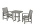 POLYWOOD Signature 3-Piece Dining Set in Slate Grey