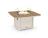 POLYWOOD Nautical 42" Fire Pit Table in Sand / Natural