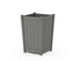 POLYWOOD Vineyard Large Tapered Square Planter Box in Slate Grey