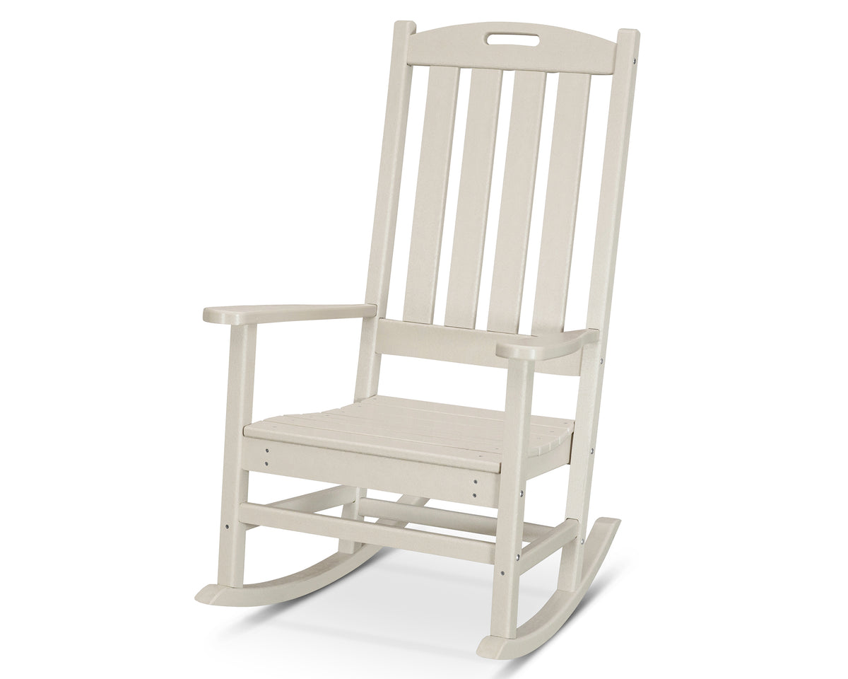 POLYWOOD Nautical Porch Rocking Chair in Sand