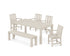 POLYWOOD Mission 6-Piece Parsons Dining Set with Bench in Sand