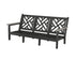 POLYWOOD Chippendale Deep Seating Sofa Frame in Black / Driftwood