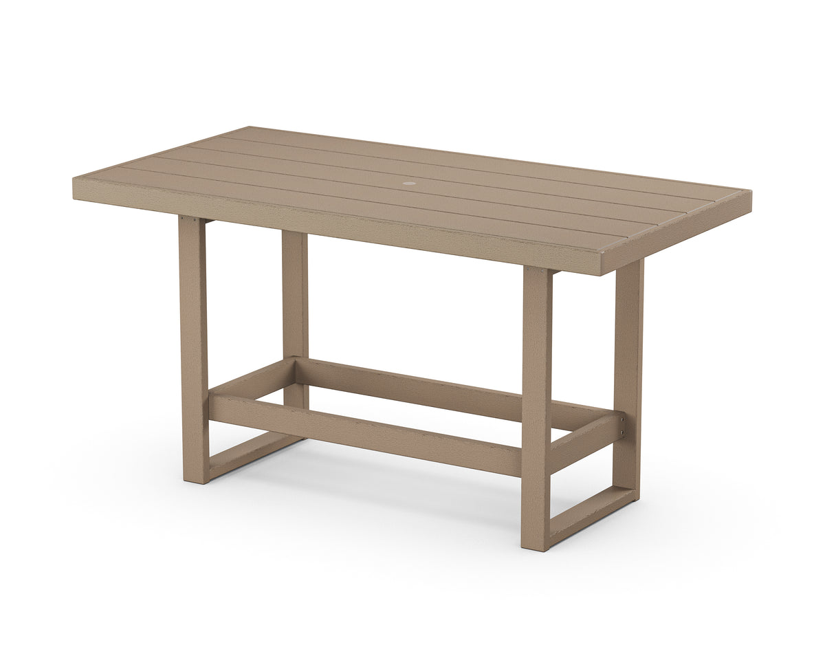POLYWOOD EDGE 40" x 78" Bar Table in Vintage Sahara