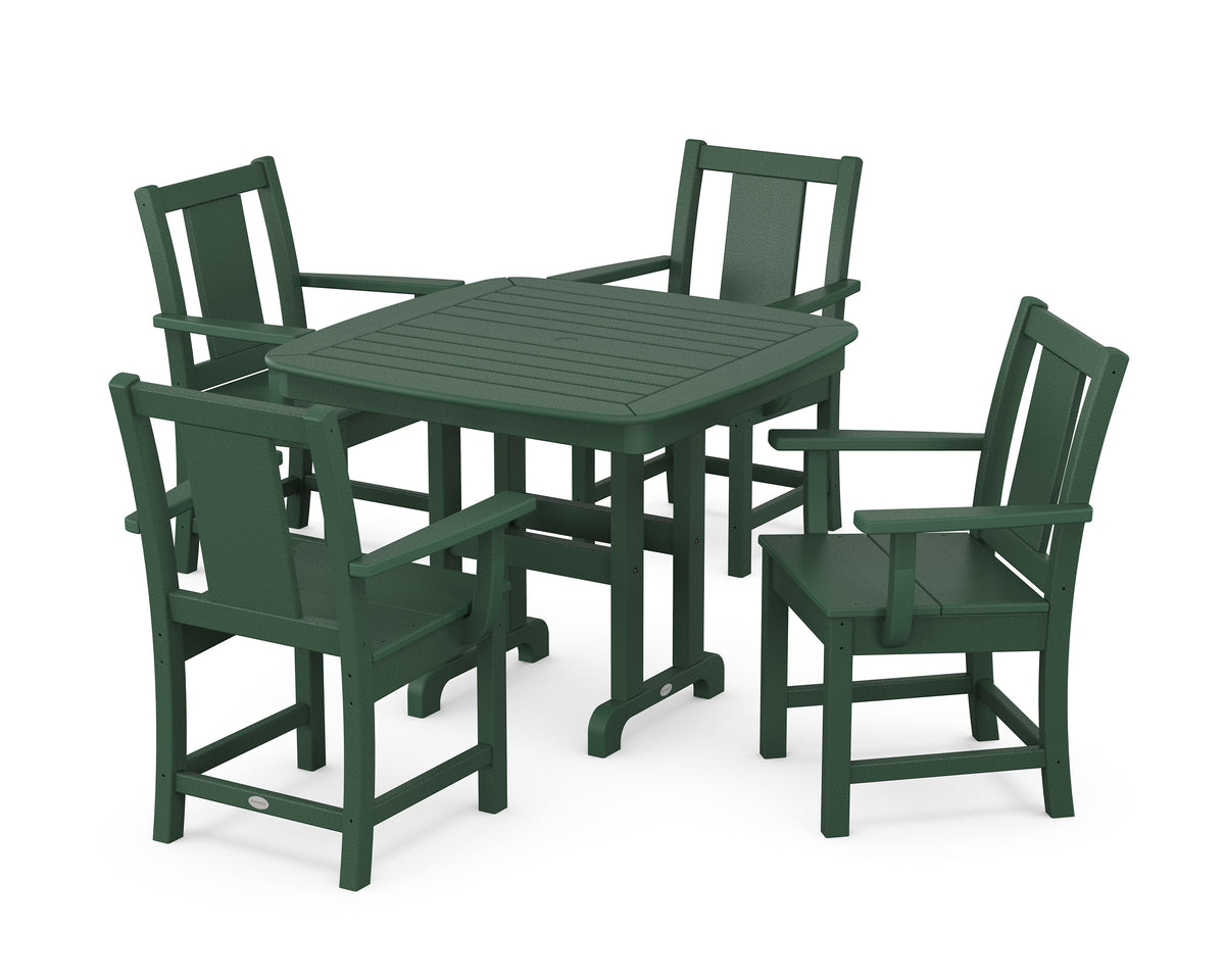 POLYWOOD Prairie 5-Piece Dining Set in Green