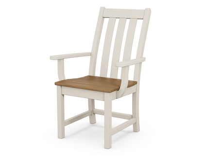 POLYWOOD Vineyard Dining Arm Chair in Sand / Natural