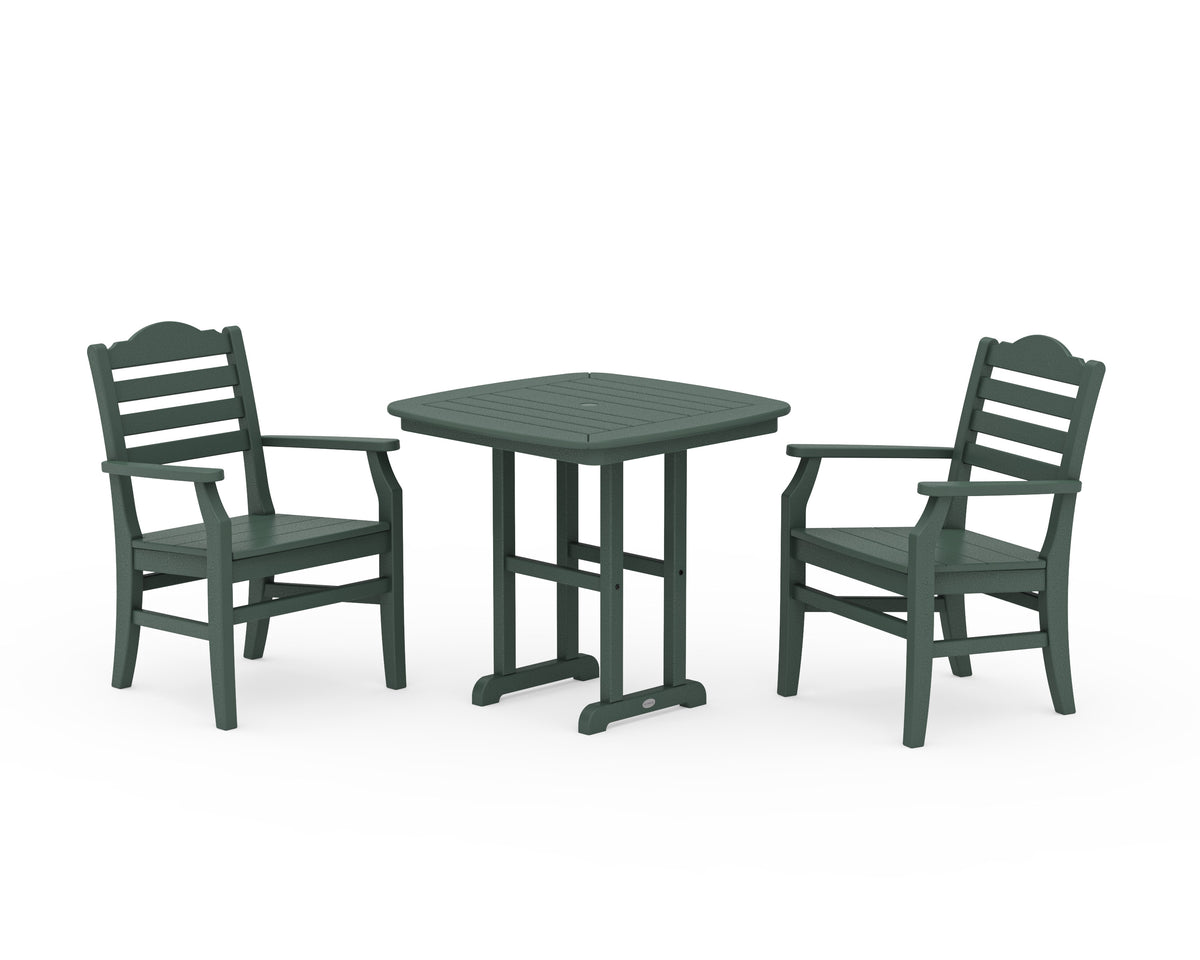 POLYWOOD Savannah 3-Piece Dining Set in Green