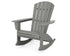 POLYWOOD Nautical Curveback Adirondack Rocking Chair in Slate Grey