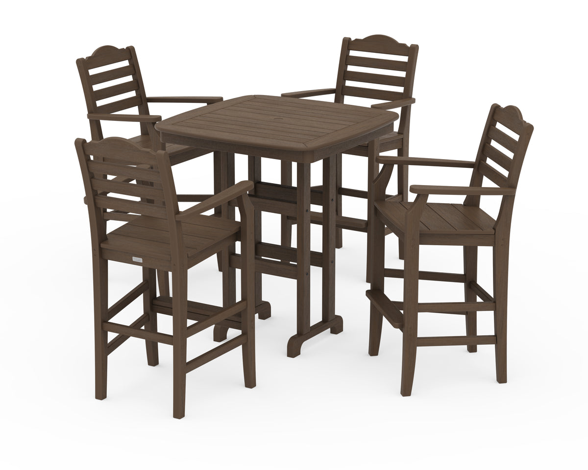 POLYWOOD Savannah 5-Piece Bar Set in Kona
