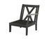 POLYWOOD Braxton Modular Right Arm Chair Frame in Black / Driftwood