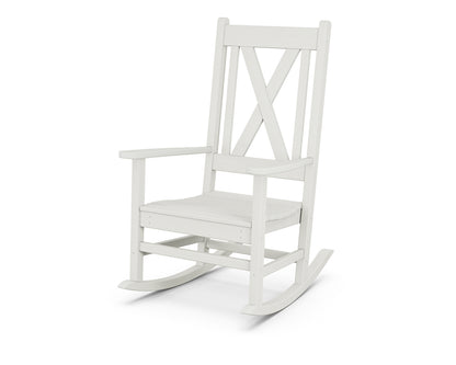 POLYWOOD Braxton Porch Rocking Chair in Vintage White