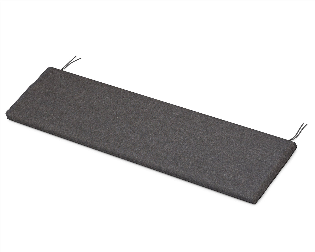POLYWOOD Ateeva™ Luxe™ 56" x 18" Outdoor Bench and Swing Cushion in Ash Charcoal