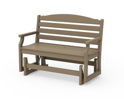 POLYWOOD Savannah 48" Glider in Vintage Sahara