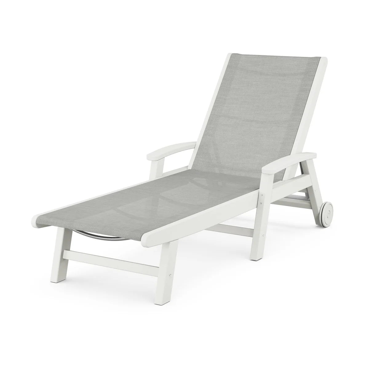 POLYWOOD Coastal Chaise with Wheels