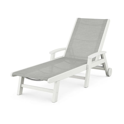 POLYWOOD Coastal Chaise with Wheels