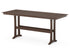 POLYWOOD Farmhouse Trestle 38" x 96" Bar Table in Mahogany