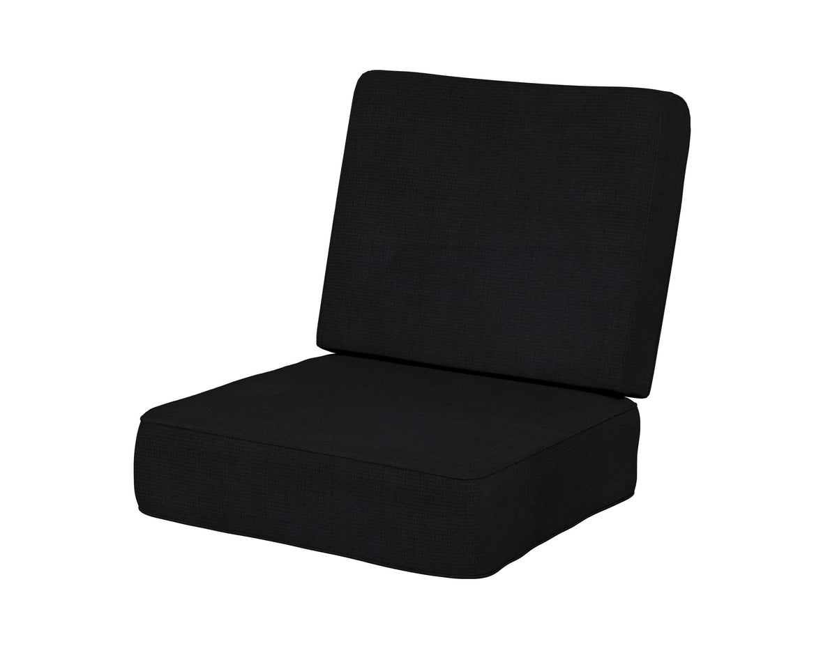 POLYWOOD Ateeva Harbour Seat and Back Cushion in Midnight Linen