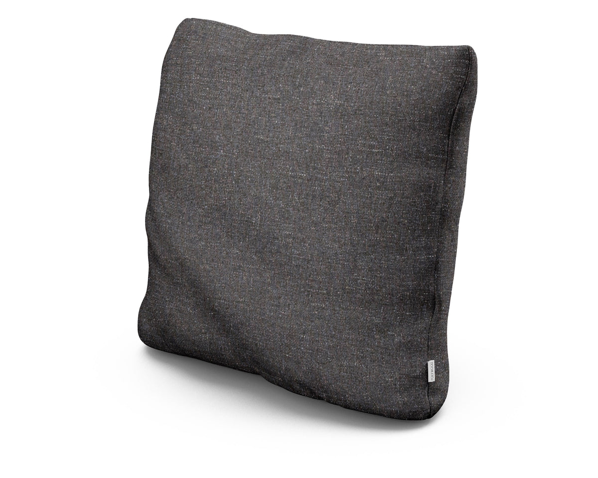 POLYWOOD 22" Outdoor Throw Pillow in Ash Charcoal