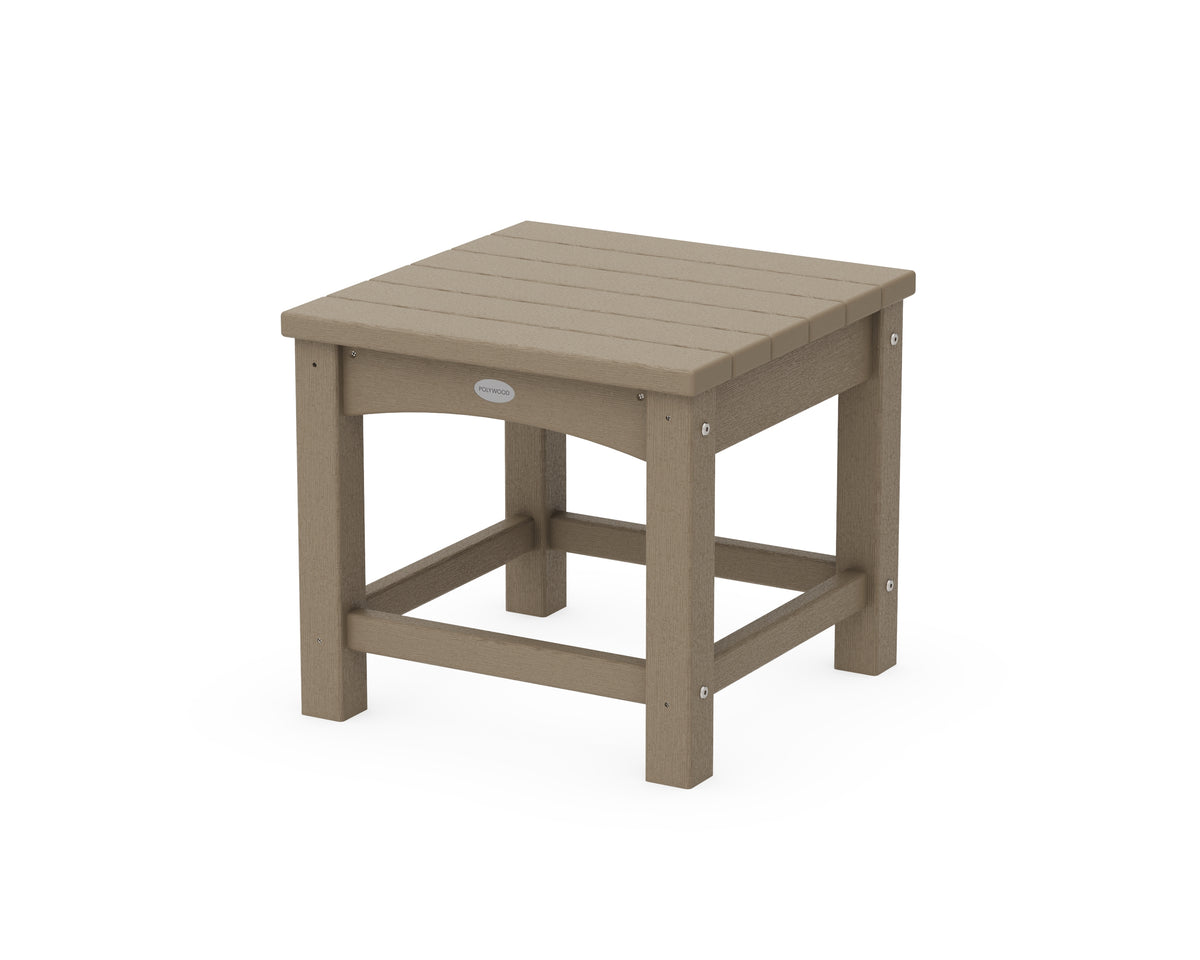POLYWOOD Club 18" End Table in Vintage Sahara