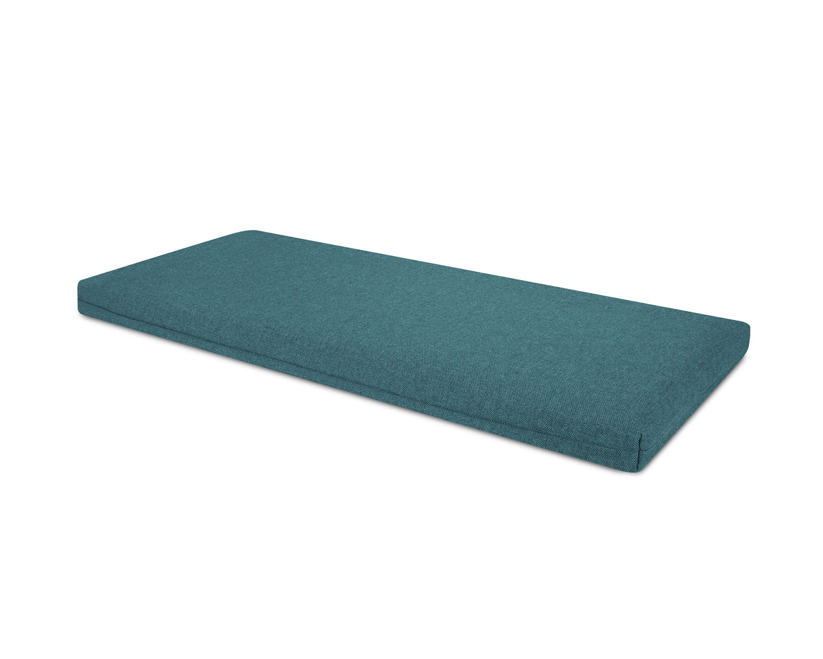POLYWOOD Bench Seat Cushion - 17.5"D x 45.5"W x 2.5"H in Blend Lagoon