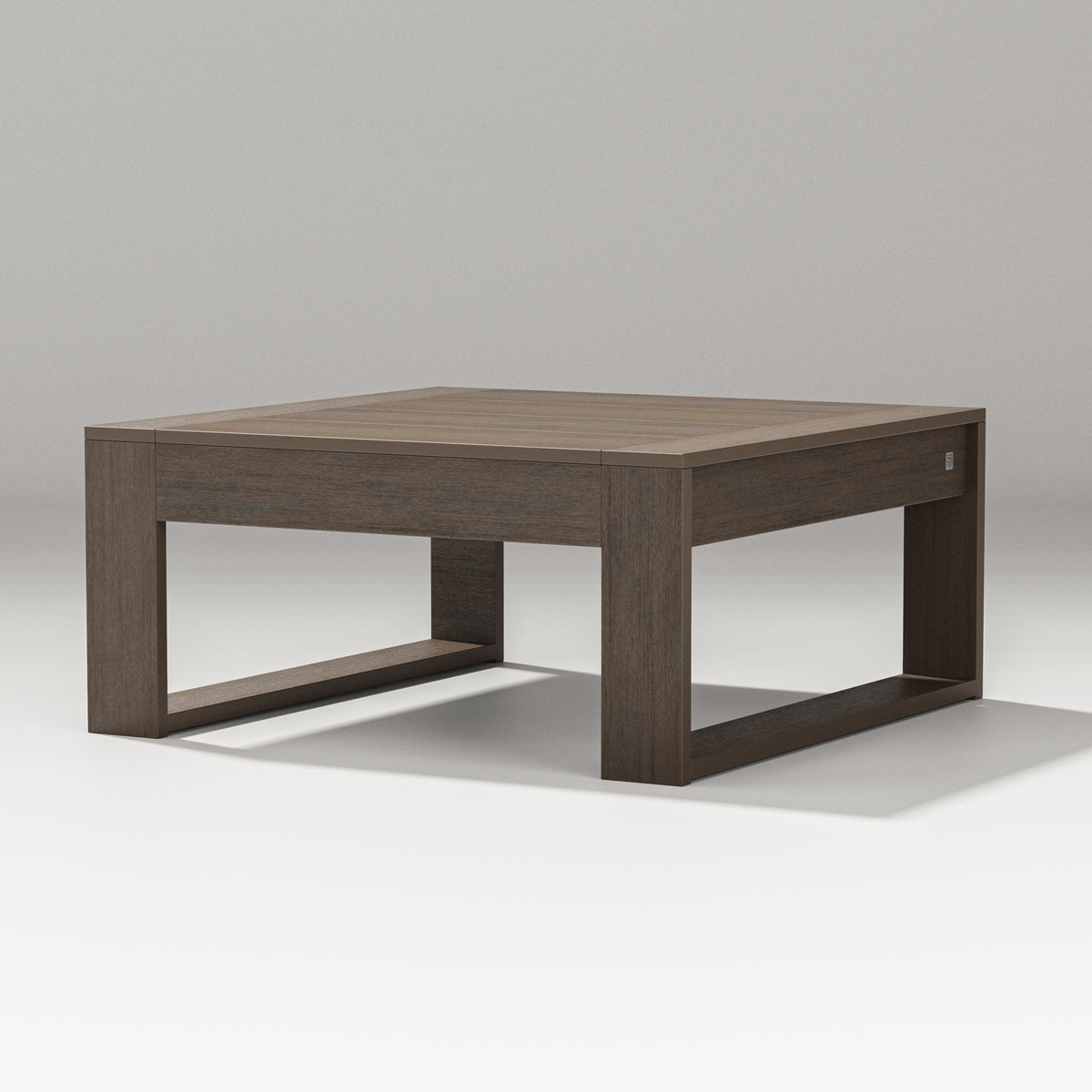 POLYWOOD Latitude Square Coffee Table in Kona