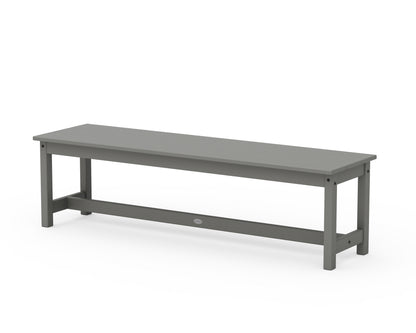 POLYWOOD 60" Planter Bench in Slate Grey