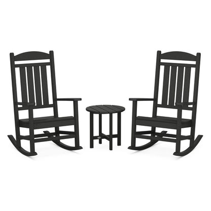 Presidential 3-Piece Rocker Set with Round Side Table