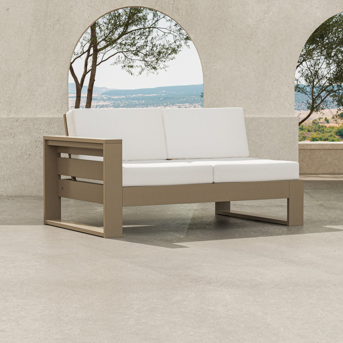 POLYWOOD Latitude Modular Left Arm Loveseat lifestyle
