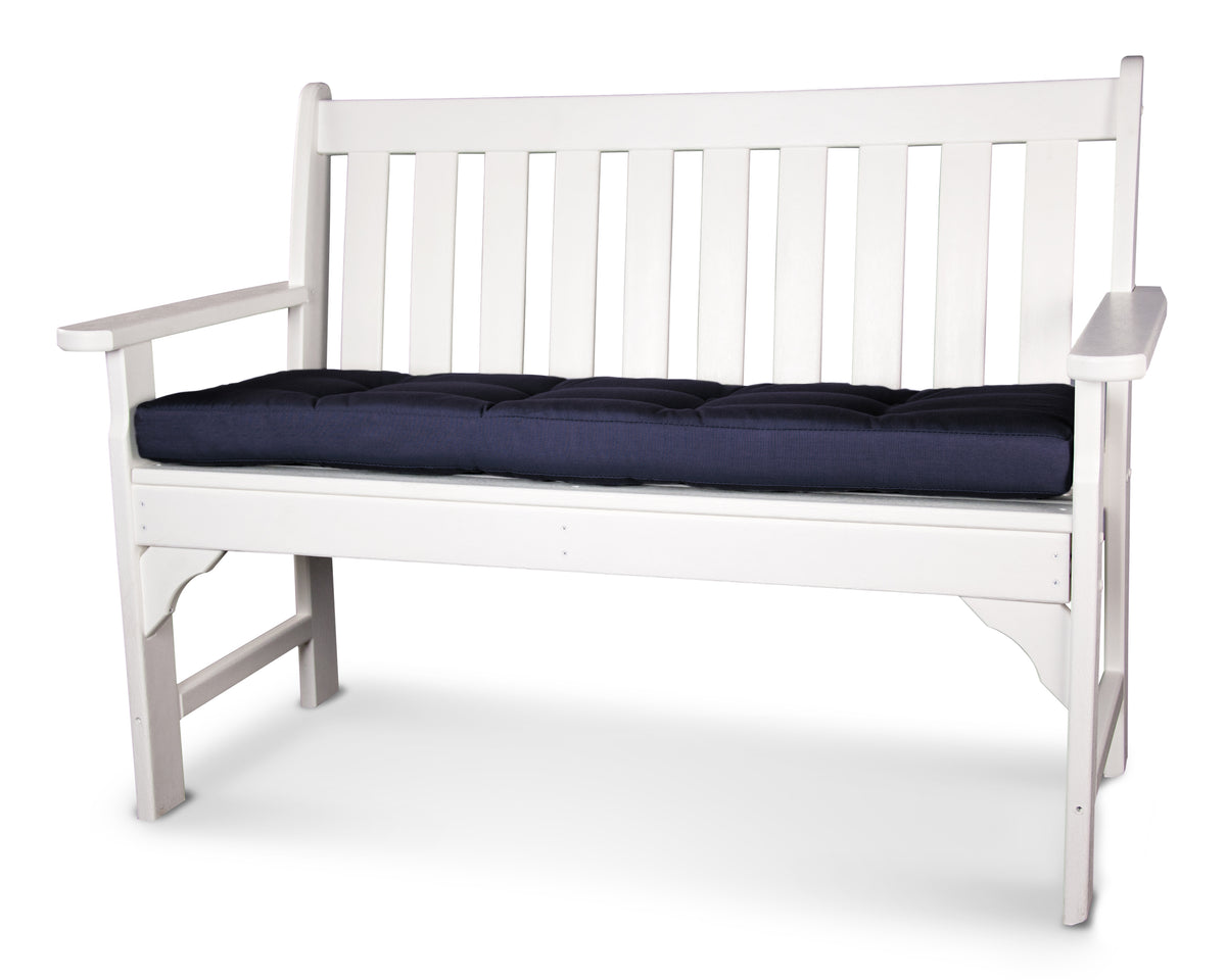 POLYWOOD Ateeva Luxe 43" x 14" Outdoor Bench and Swing Cushion in Navy