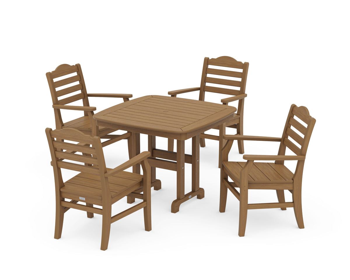 POLYWOOD Savannah 5-Piece Dining Set in Natural