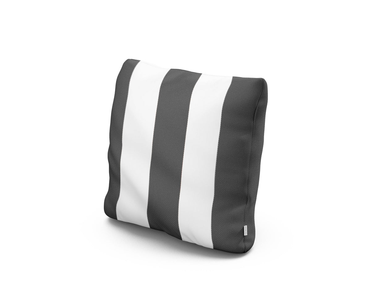 POLYWOOD 16" Outdoor Throw Pillow in Montdor Onyx