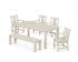 POLYWOOD Prairie 6-Piece Parsons Dining Set with Bench in Sand