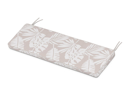 POLYWOOD Chinoiserie 60" Bench Seat Cushion in Leaf Dune Burlap