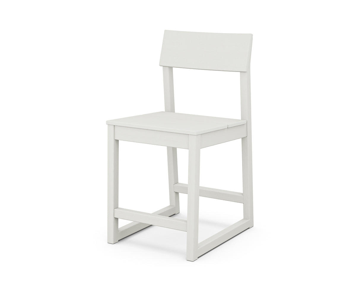 POLYWOOD EDGE Counter Side Chair in Vintage White